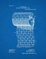 Toilet Paper Patent Print Blueprint (20" x 24") M13111