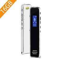 WTONG Digital Voice Recorder 16GB Voice Activated HD Audio Recording Device MP3 Player Rechargeable with Playback for Lectures Meetings Interviews and More