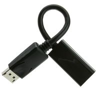 ACL DisplayPort Male to HDMI Female Active Adapter support for 4K Video Audio Enabled, 10 Pack