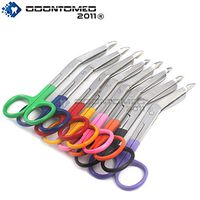 OdontoMed2011® 8 Pcs Lister Bandage Scissors 5.5" Mix Color Coated Handles 5 1/2"