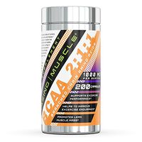 Amazing Muscle BCAA 2:1:1-1000 Mg, 200 Capsules - Supports Exercise Performance - Helps to Improve Excercise Endurance - Promotes Lean Muscle Mass