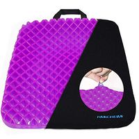 HANCHUAN Gel Seat Cushion Pressure Absorbs Honeycomb Sitter Elastic Support Chair Pad for Office, Dinner, Driving, Wheelchair & Mobility Scooter Cushions Comfort and Comfort Large Seat Cushion (Thin)
