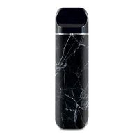 IT'S A SKIN Decal Vinyl Wrap for Smok Novo Pod System Vape Sticker Sleeve Cover/Black Marble Granite White