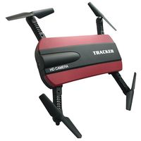 HAOXIN Foldable Pocket Selfie Drone Altitude Hold WiFi FPV Phone Control RC Quadcopter Drones with Camera Red