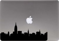 Skyline New York Version 1 Vinyl Decal Sticker for Computer Macbook Laptop Ipad Electronics Home Window Custom Walls Cars Trucks Motorcycle Automobile and More (BLACK)