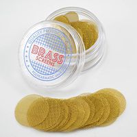 Polykarmatic Brass 3/4 inch (0.75in) Pipe Screens (50 Count w/Container) (100)