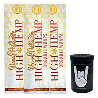 Herb Airtight Container Fresh Kettle with Organic Honey Pot Swirl Hemp Wraps Vegan Non-GMO 3 Count DC Crafts Nation - Metal