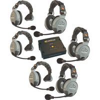 Eartec COMSTAR XT Full Duplex Wireless Intercom System with All-in-One Headsets (6 Person)