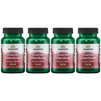 Swanson Ovarian Glandular Women's Hormone Ovarian Health Hormonal Balance Support Supplement 250 mg 60 Capsules (4 Pack)
