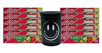 Herb Airtight Container Fresh Kettle with Juicy Jay's Strawberry Kiwi 1.25 Flavored Hemp Rolling Papers 10 Count DC Crafts Nation- Happy Face