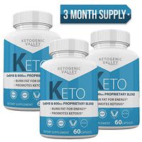 Ketogenic Valley Keto - GoBHB and 800MG Proprietary Blend - 60 Capsules - 3 Month Supply
