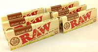 Pack Raw Organic Hemp Natural 1 1/4 Cigarette Rolling Papers 32 Leaves per pack (6, 1 1/4 (32 Leaves per pk))