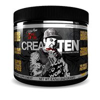 Rich Piana 5% Nutrition CreaTEN 10 Creatine System w/ Micronized Creatine Monohydrate & MagnaPower - Enhance Muscle Growth, Strength, Endurance, Pump, Recovery 8.47 oz, 30 Servings (Mango Pineapple)