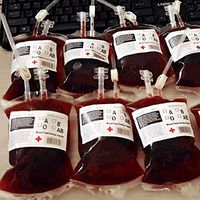 Mydio Halloween Party Cups, Blood Bags for Drinks - 10 Pack Blood Bag Drink Container Cosplay Blood Bag Props Halloween Decoration Supplies