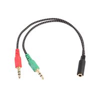 Euone  Valentine Clearance Sale , 3.5mm Y Splitter 2 Jack Male to 1 Female Headphone Mic Audio Adapter Cable