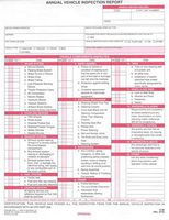 Annual Vehicle Inspection Report Form 10-pk. - Snap-Out Format, 3-Ply, Carbonless, 8.5" x 11.75" - Meet DOT AVIR Requirements Under 49 CFR 396.21 - J. J. Keller & Associates