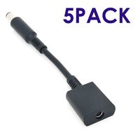 Tip Converter Adapter Cable Adapter 4.5 to 7.4 with pin for hp Laptop Power Supply 5PACK