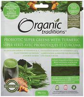 Organic Probiotic Super Greens with Turmeric Powder (21 Servings)