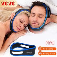 Anti Snoring Chin Strap, Comfortable Natural Snoring Solution Snore Stopper, Most Effective Anti Snoring Devices Stop Snoring Sleep Aid Snore Reducing Aids for Men and Women(Blue)