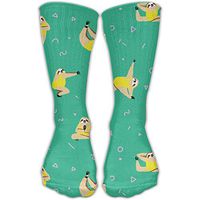 ETcRe Unisex Sltoh Gymnastics Fashion Crew Sock Athletic Ankle Dress Sock One Size