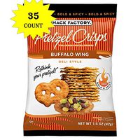 Snack Factory Pretzel Crisps, Buffalo Wing, 1.5 Ounce (Pack of 35) (Buffalo Wing, 1.5 Ounce (Pack of 35))