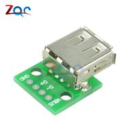 10pcs Type A Female USB To DIP 2.54MM PCB Board Adapter Converter For Arduino connector