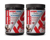pre Workout Powder for Men - PRE & Post Workout - GLUTAMINE Powder 5000MG - l-glutamine Gluten Free - 2 Cans 600 Grams