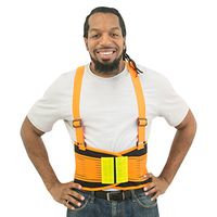 JORESTECH High Visibility Back Support Belt with Reflective Strips (XXL)