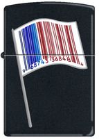 ZIPPO 218 Black Matte-Identity Flag