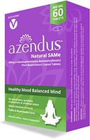 Azendus SAM-e Mood Support 400mg, 60 Count, Same Butanedisulfonate Fiber Enteric Coated Tablets, Physician Trusted, 1 Recommended Active Form