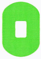 StayPut Adhesive Patch Green - 1.5" x 1" Hole, 30 Pack