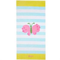 Onebycitess Beach Towel 100% Cotton 35''x70'' Soft Quick Dry Beach Blanket Bath Towel for Kids Adults(Small Butterfly)