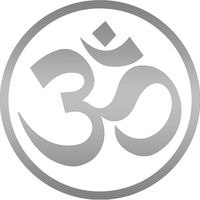 ANGDEST Yoga OM AUM (Metallic Silver) (Set of 2) Premium Waterproof Vinyl Decal Stickers for Laptop Phone Accessory Helmet CAR Window Bumper Mug Tuber Cup Door Wall Decoration