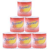 3 Layers Toilet Roll Paper Soft Strong Toilet Tissue Home Household Bath Bathroom Kitchen Toilet Tissue Paper for Daily Use (6PCS)