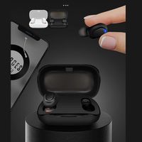 Purcon Wireless Bluetooth Binaural Stereo Earphone Waterproof in-Ear Bluetooth Headsets with Charging Case