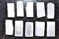 [10 Pieces] Charged Premium-Grade Moroccan Selenite Crystal Cubes for Jewelry & Gridding by ZENERGY GEMS ~3oz
