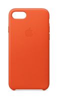 Apple Leather Case (for iPhone 8 / iPhone 7) - Bright Orange
