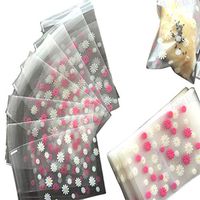 Yunzee 100 Pieces Self Adhesive Treat Bag Cookie Bags, 4x4 inch Small Clear Cello Bags Party Favor Bags Chocolate Candy Gift Bags,yellow,3.94 (+1.18) x3.15inch