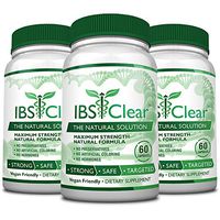 IBS Clear™ - 100% Natural IBS Relief with Vitamin D, Psyllium Husk, Fennel. 60 Vegan Friendly Capsules - 3 Bottles