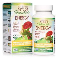 Host Defense, MycoBotanicals Energy, Promotes Immediate and Sustained Energy, Daily Mushrooms and Herb Supplement with Reishi and Cordyceps, Vegan, Organic, 60 Capsules (30 Servings)