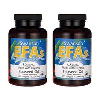Swanson Flaxseed Oil (Omegatru) 1000 Milligrams 100 Sgels (2 Pack)