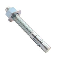 Wej-It Ankr-TITE AT Wedge Anchor, Carbon Steel, Zinc Plated Finish, Meets QQZ-325Z Type II Class 3 and GSA FFS-325 Group II Type 4 Class 1 Specifications, 3/8" Diameter, 7" Length, 4-1/2" Threaded Length (Pack Of 50)