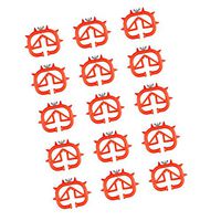 Fityle 15pcs Calving Weaning Feeding Calf Weaner Nose Plastic Ring for Bovine Cow Cattle