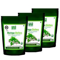 Herbs India Moringa Powder - Leaf and Seed Powder in (97:3) Ratio - All Natural No Preservative (Pack of 3 X 1 Pound)