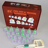 Vacuum Apparatus Pull Out Cupping Therapy 24 Cups Suction Pump