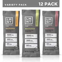 LMNT Recharge Electrolyte Hydration Powder | Developed by Robb Wolf and Ketogains | Keto & Paleo | No Sugar, No Artificial Ingredients | Variety Pack | 12 Stick Packs