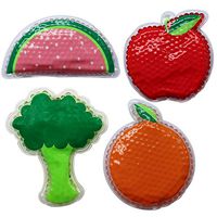 Ice Pack for Lunch Boxes - Reusable Round Cold Packs - Keeps Food Cold – Cool Print Bag Designs - Great for Kids or Adults Lunchbox and Cooler