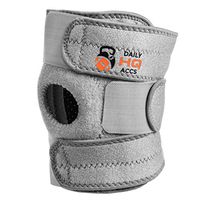Daily HQ Accs Patella Stabilizing Hinged Knee Brace Compatible with Women & Men - Adjustable & Elastic Plus Patella Support - Both Sides Compatible - Relief from Pain During Running & Other Sports