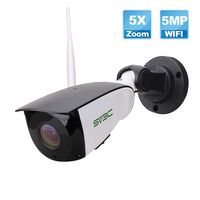 5MP Outdoor Security Camera, SV3C 5X Optical Zoom WiFi Wireless Surveillance IP Camera System with Two-Way Audio, Motion Detection CCTV, Waterproof HD Night Vision Camera, Support Max 128GB SD Card