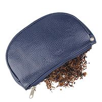 2nd Generation Leather Cigarette Smoking Pipe Tobacco Pouch Case Bag with Rubber Lining to Preserve Freshness(No Gap at end) Middle Size (3.75" Height X 6.25” Width) …